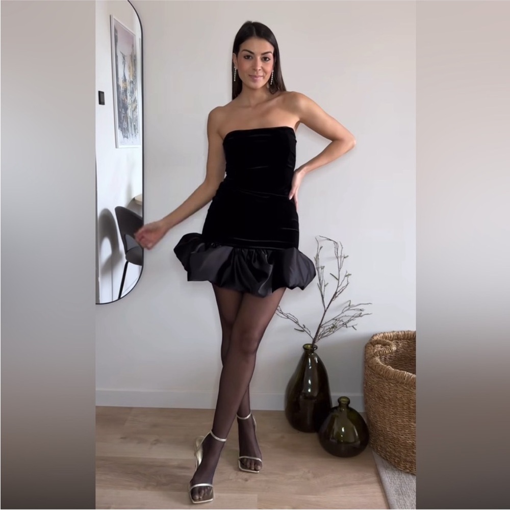 ZARA VELVET MINI DRESS 9992/185 015/254